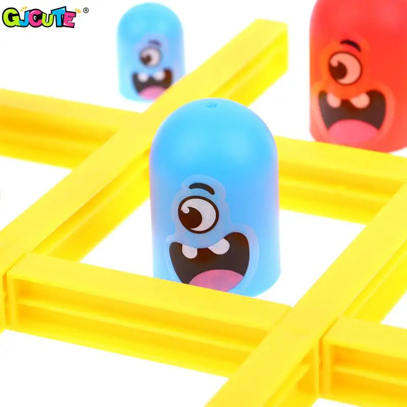 2-Spieler Pädagogisches Spielzeug Intellektuelles Gobble Brettspiel Drei in einer Reihe Kinder Tic-Tac-Toe Spiel Puzzle Spielzeug Kinder Geburtstagsgeschenk