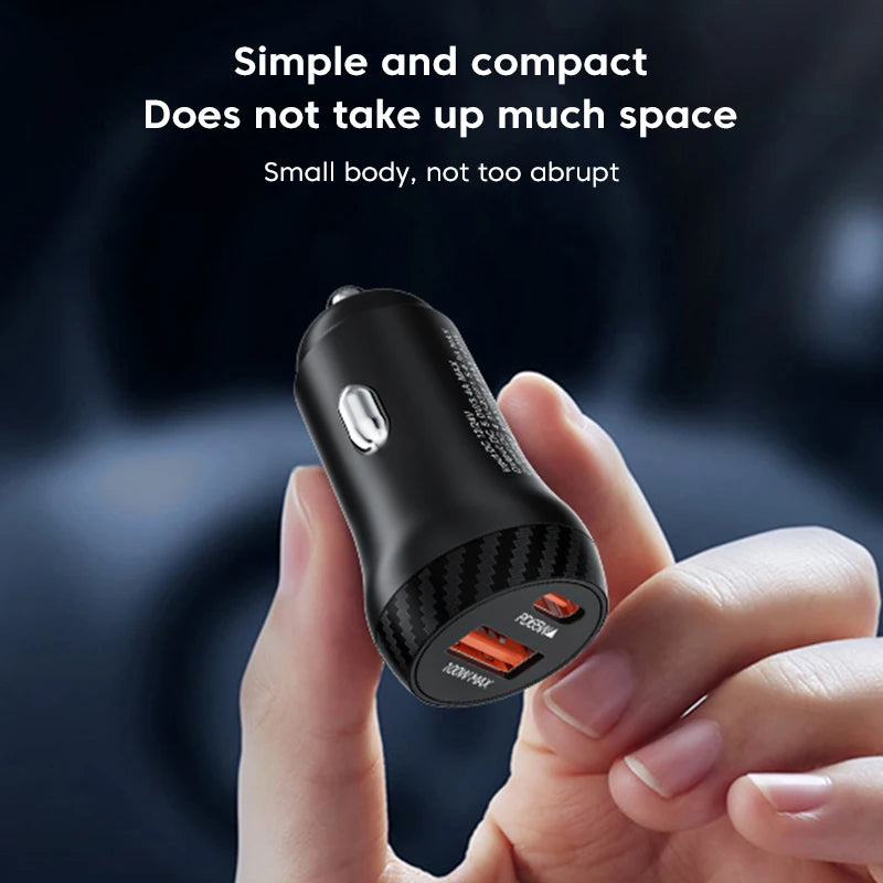 Olaf 165W QC3.0 USB C Car Charger PD Type C Super Fast Charging Car Phone Charger Adapter For iPhone 14 13 Samsung Huawei Xiaomi