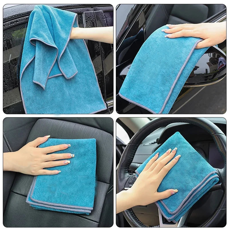 Advanced Car Wash Towel Wipe Cloth Does Not Remove Wool Superfine Fiber Double Sided Short Wool Drying Auto Waxing Special Care