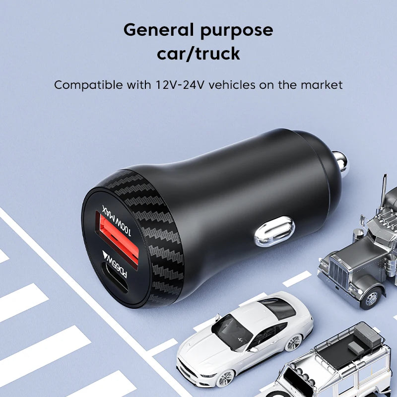 Olaf 165W QC3.0 USB C Car Charger PD Type C Super Fast Charging Car Phone Charger Adapter For iPhone 14 13 Samsung Huawei Xiaomi