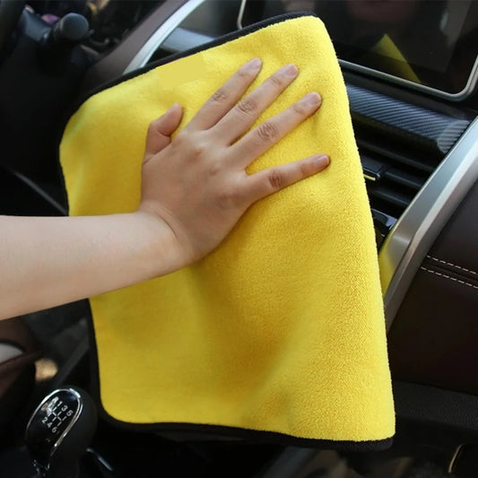 Two Color Double-sided Ultra-high Density Towel, Thickened Absorbent Coral Velvet, Cleaning Car Wash Towel, Car Wipe, Automotive