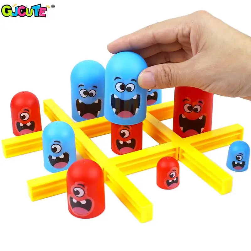 2-Spieler Pädagogisches Spielzeug Intellektuelles Gobble Brettspiel Drei in einer Reihe Kinder Tic-Tac-Toe Spiel Puzzle Spielzeug Kinder Geburtstagsgeschenk